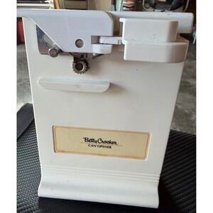 Betty Crocker Electric Can Opener White Countertop Mod BC-1101 High Performance